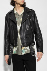 AllSaints BLACK ‘Nade’ leather jacket