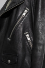 AllSaints BLACK ‘Nade’ leather jacket