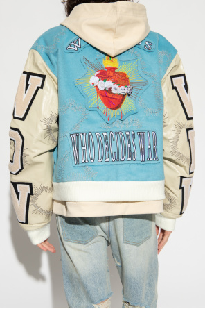 SAVE THE DUCK KIDS logo-patch quilted jacket Neutrals Bomber jacket