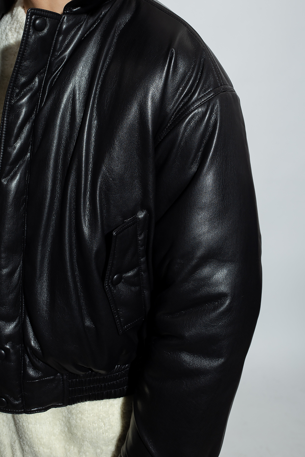 Black Bomber jacket from vegan leather Stella McCartney - Vitkac Canada