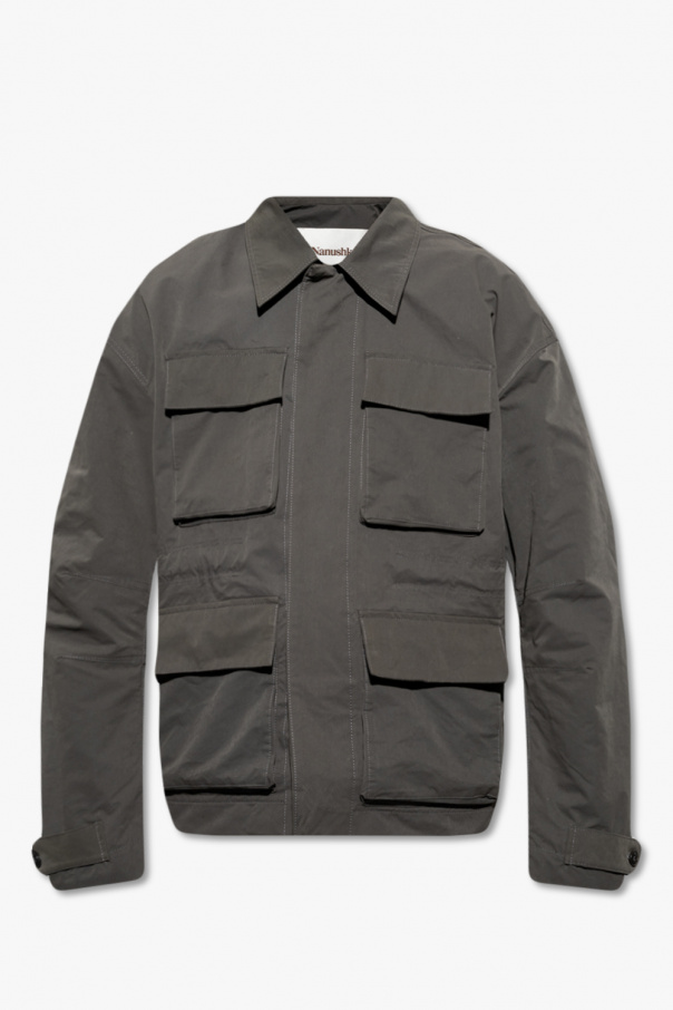 Nanushka ‘Will’ studded jacket with multiple pockets