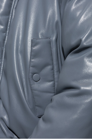 Nanushka ‘Aldo’ vegan-leather insulated jacket