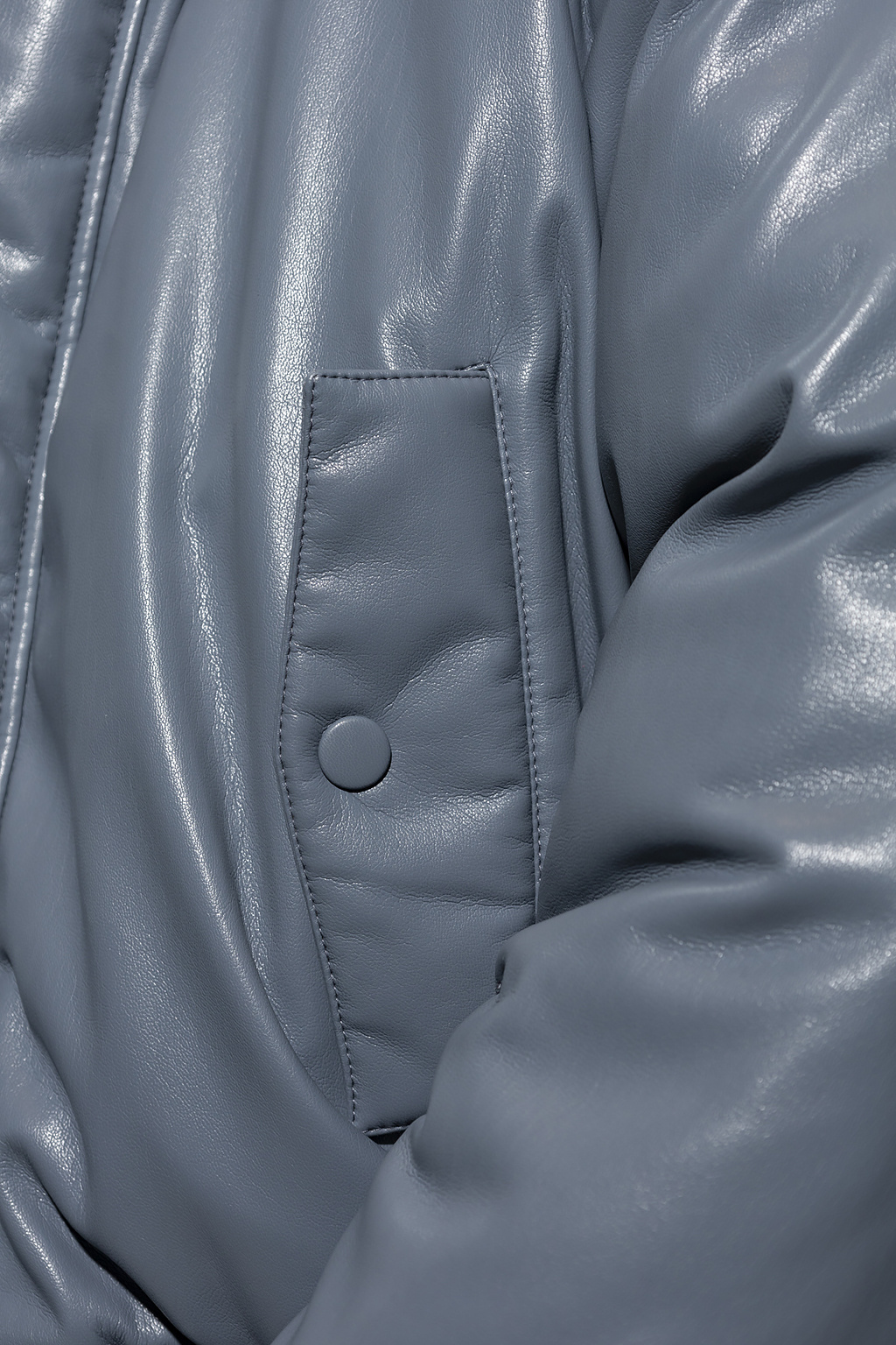 Nanushka ‘Aldo’ vegan-leather insulated jacket