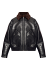 Nanushka ‘Lude’ shearling jacket from vegan leather