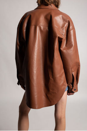 Nanushka gabbana jacket from vegan leather