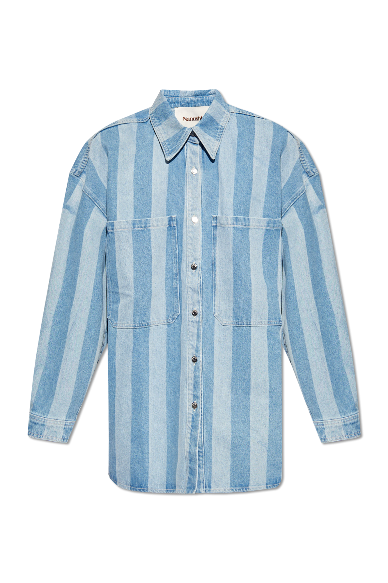 Nanushka ‘Beaux’ oversize denim shirt