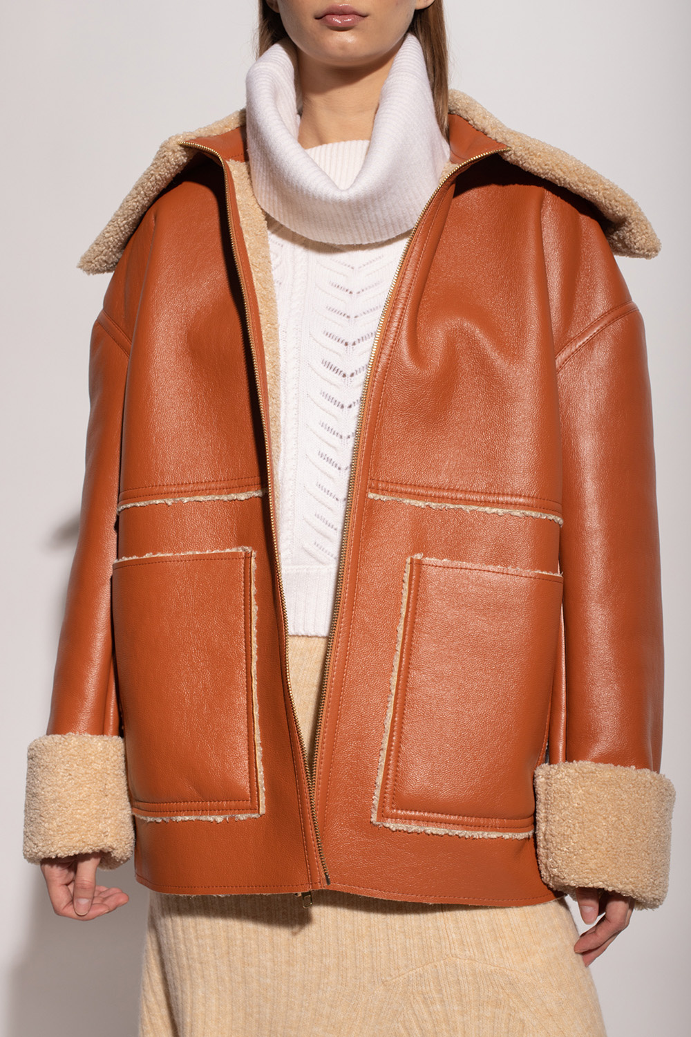 Nanushka Faux shearling jacket