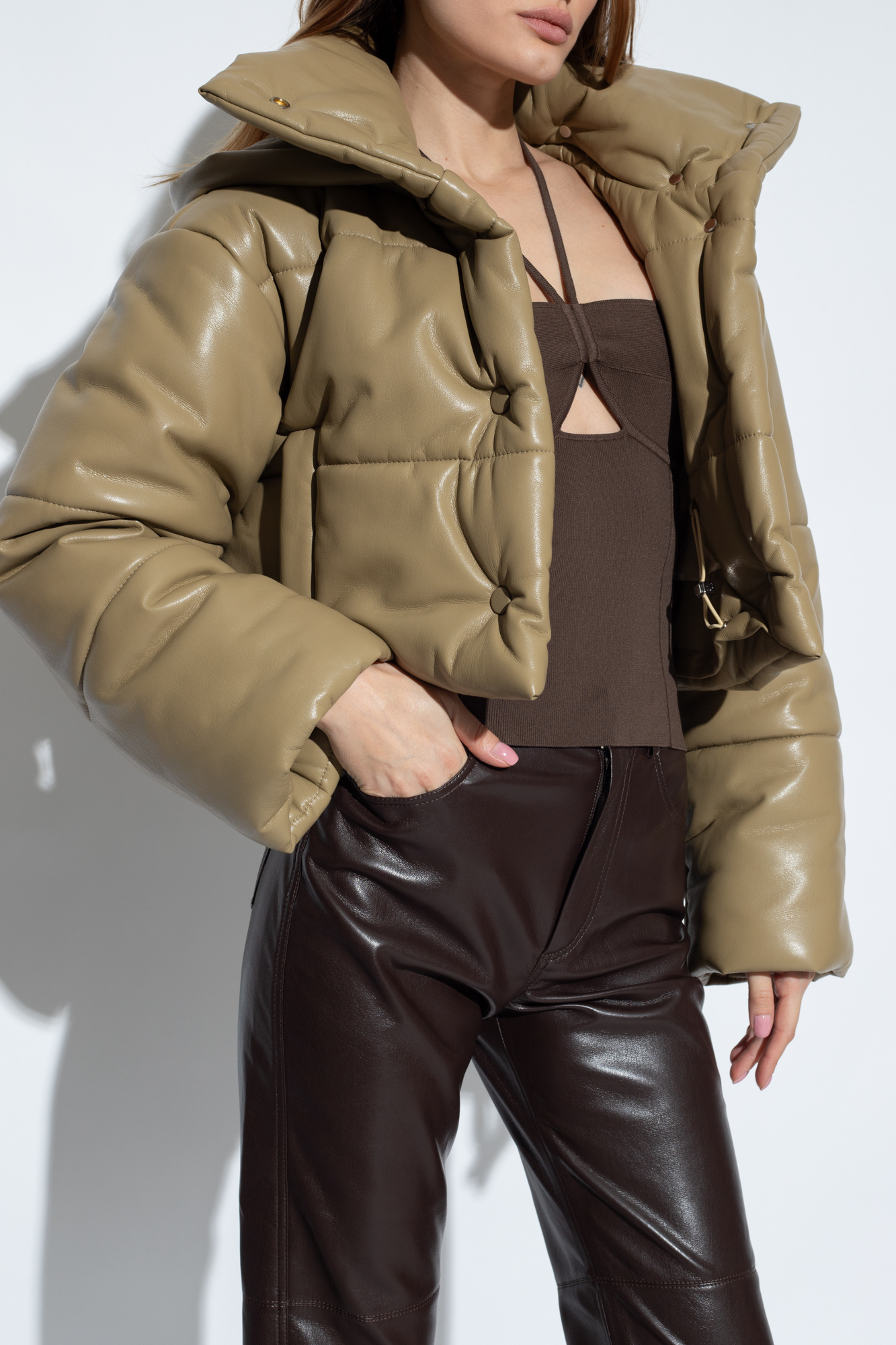 Nanushka ‘Aveline’ cropped jacket