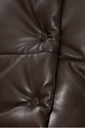 Nanushka ’Aveline’ puffer nylon jacket from vegan leather