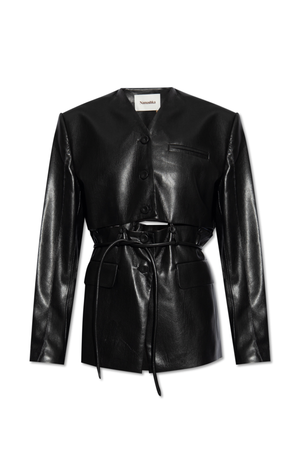 'maida’ jacket from vegan leather od Nanushka