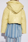 Nanushka YELLOW ‘Aveline’ puffer jacket from vegan leather
