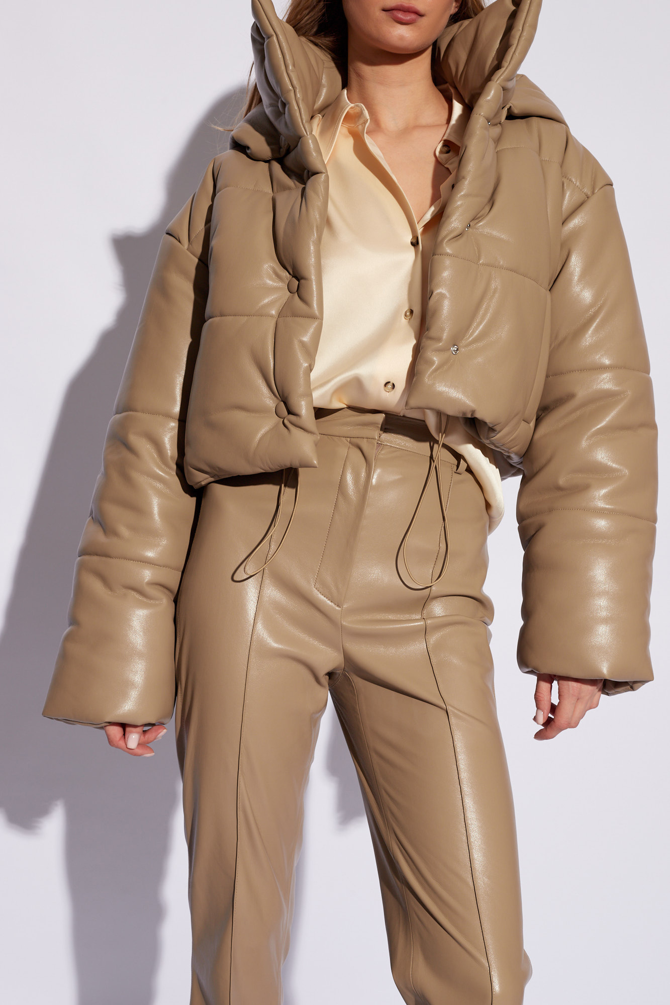 Nanushka ‘Aveline’ puffer jacket from vegan leather