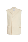Helmut Lang cream Linen Vest