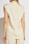 Helmut Lang cream Linen Vest