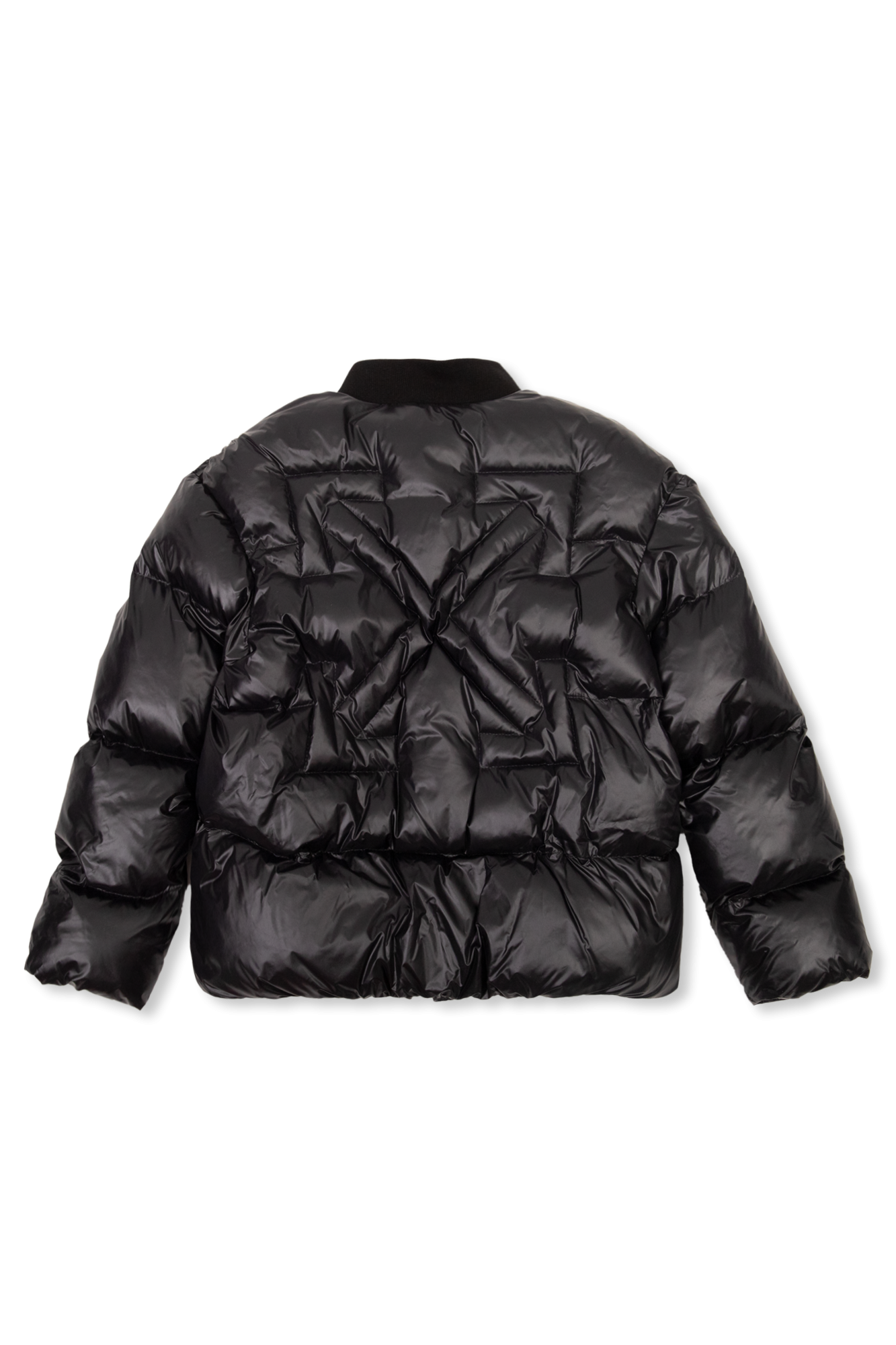 Off-White Kids Barbour International Drive quilt Trevor jacket in black