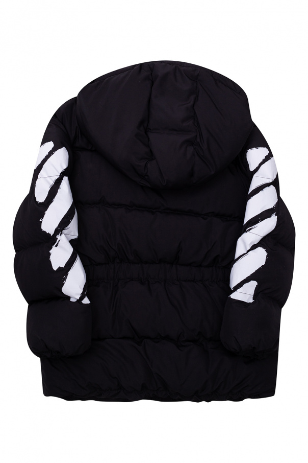 Off-White Kids Hooded dkny jacket with padding