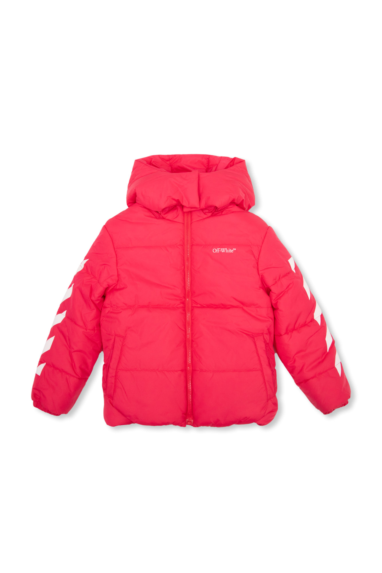 Off-White Kids Short Hooded Puffer Jacket 10023736-A03