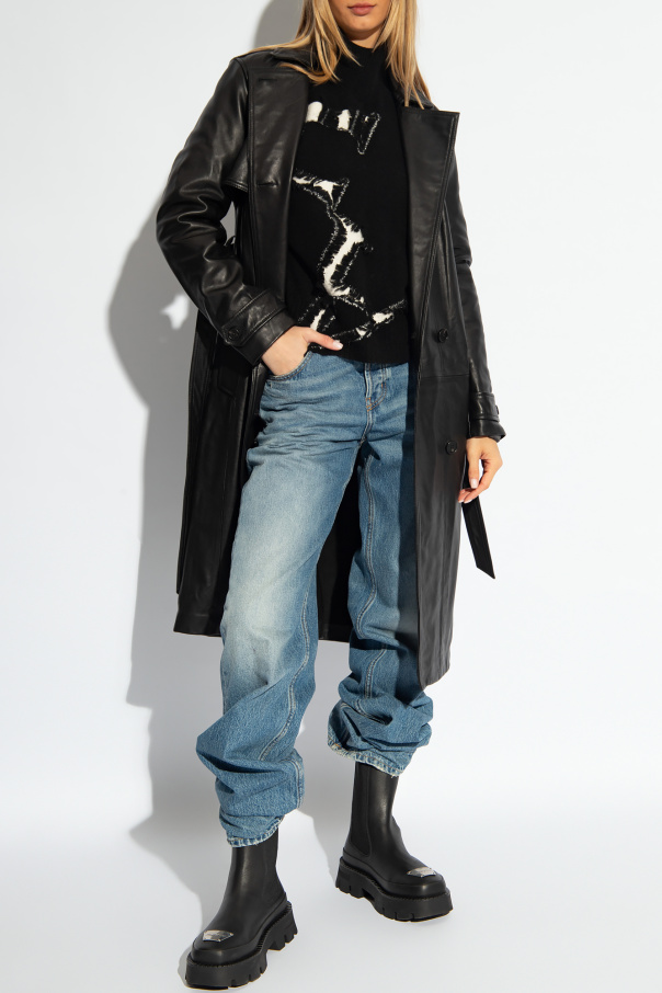 AllSaints ‘Okena’ leather coat