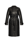 AllSaints BLACK ‘Okena’ leather coat