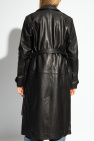 AllSaints BLACK ‘Okena’ leather coat