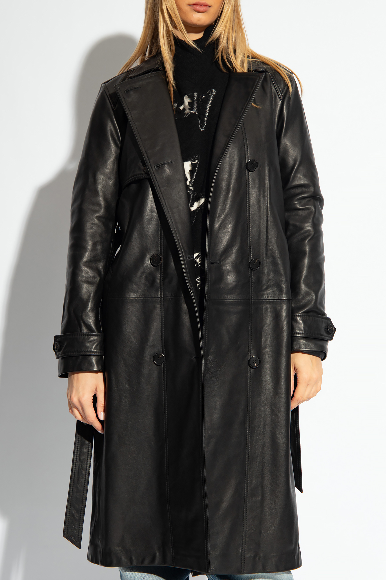 AllSaints ‘Okena’ leather coat