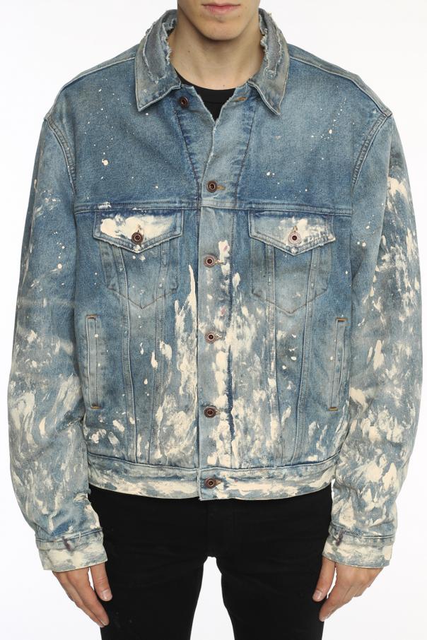 Mandag At adskille aIDS Off-White Paint-splatter denim jacket | Men's Clothing | Vitkac