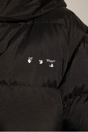 Off-White embroidered drawstring hoodie