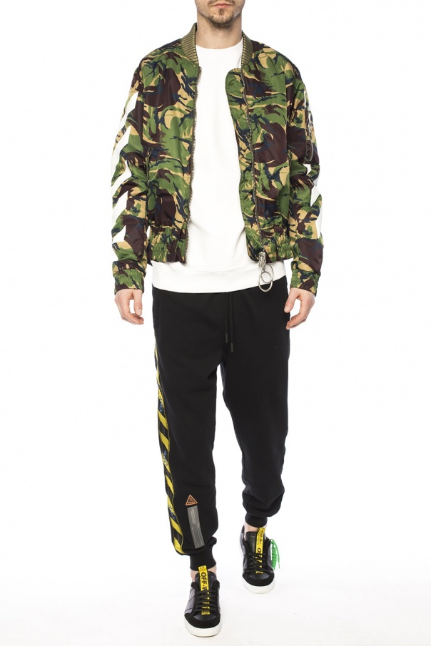 snow camo bomber