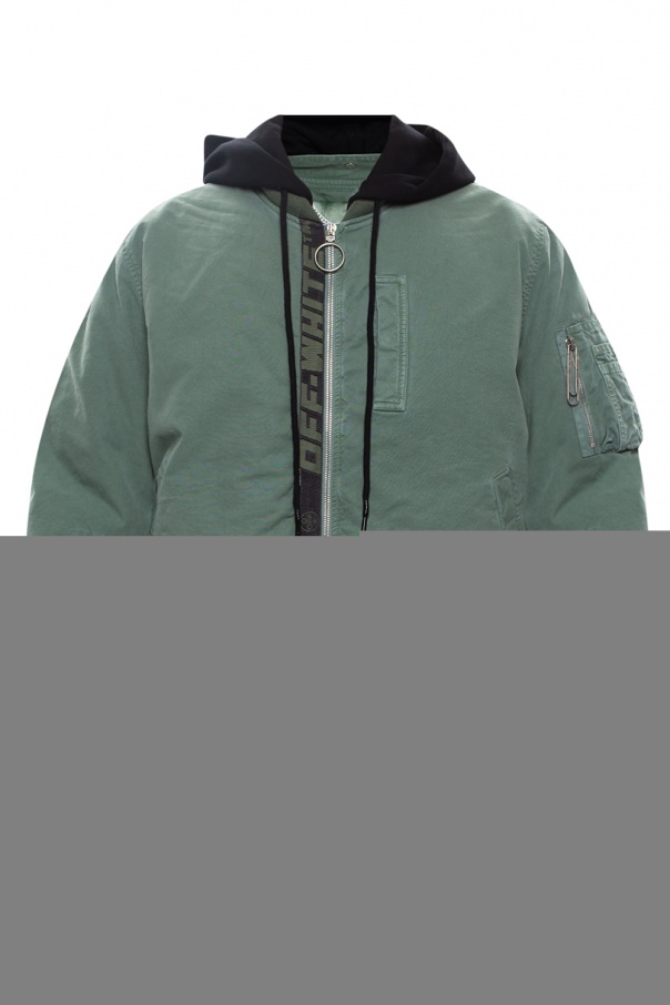 Louis Vuitton Padded Nylon Bomber Jacket Green Khaki. Size 34
