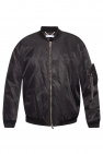 leather zip-up bomber jackets