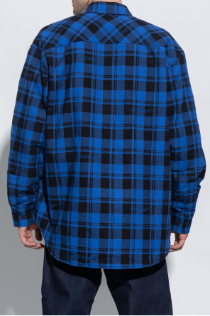 Off-White Checked Camouflage shirt