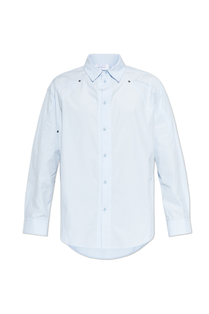 Shirt with embroidered logo
