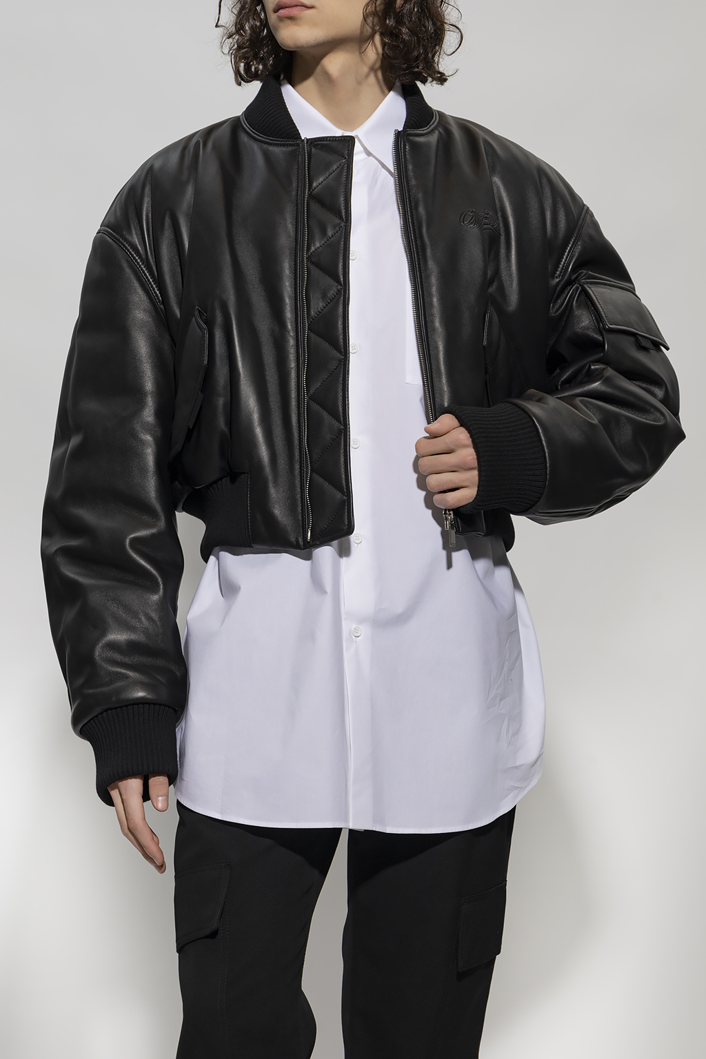 IetpShops Spain - White - Gradient Dot T-Shirt Hombre - Black Leather  jacket Off