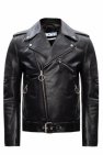 Off-White Leather jacket with logo