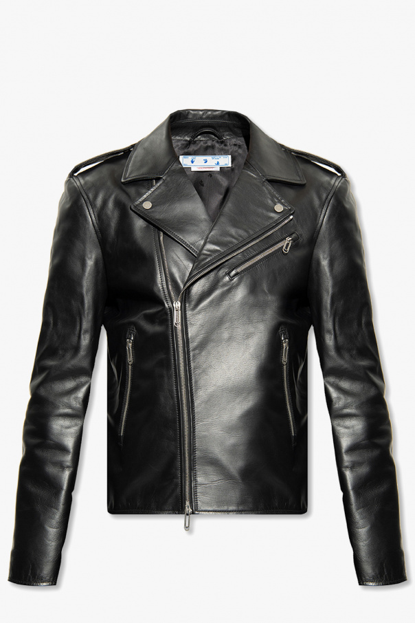 Off-White Leather biker jacket