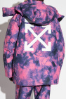 Off-White PINK Tie-dye ski jacket