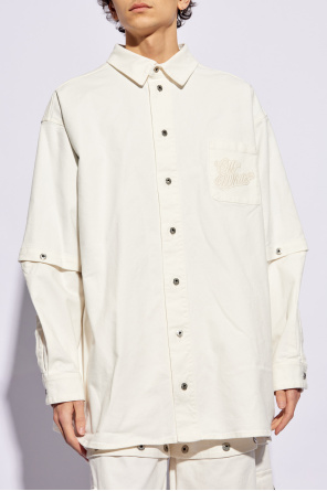 Off-White Denim shirt print with logo