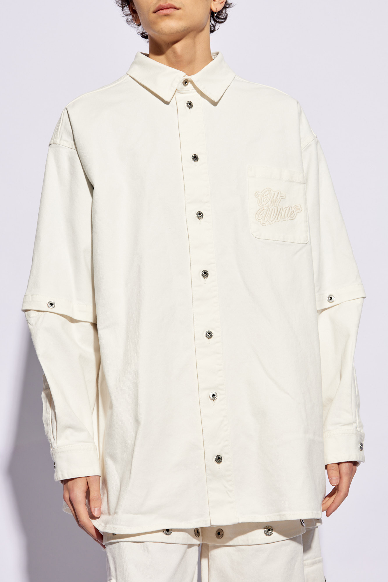 Off-White Denim travis shirt with logo