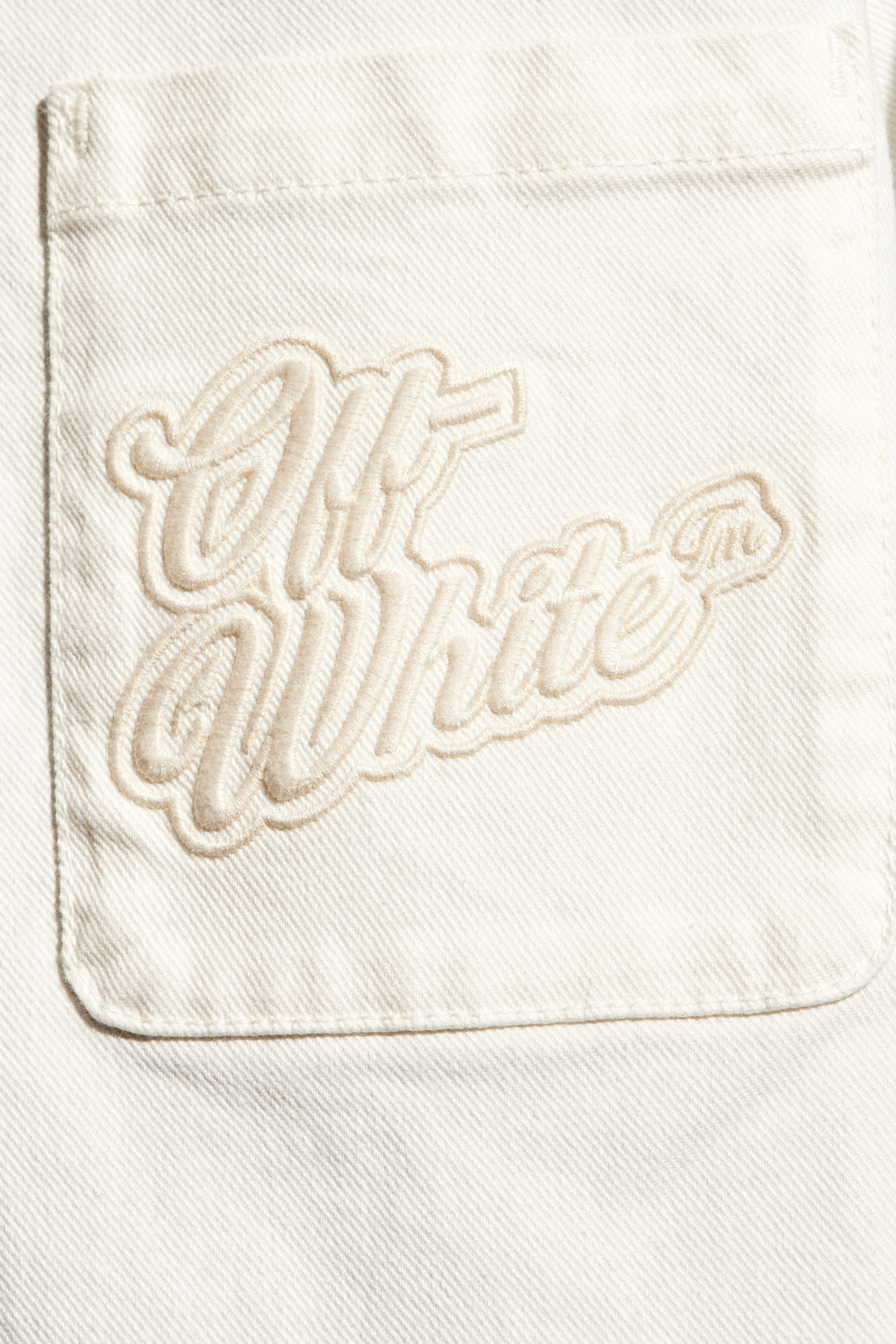 Off-White Glitter-Logo Zipped Hoodie