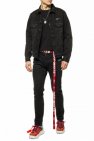 Off-White BLACK Denim jacket with logo