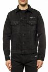 Off-White BLACK Denim jacket with logo