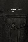 Off-White BLACK Denim jacket with logo
