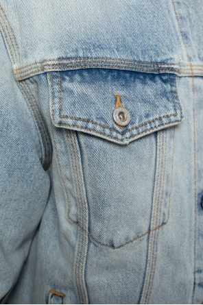 Off-White Kurtka jeansowa z logo