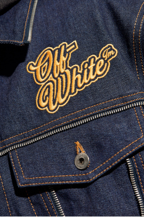 Off-White Kurtka jeansowa z logo