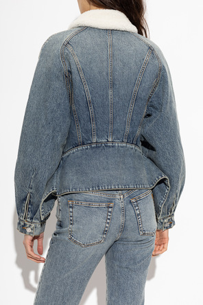 Balmain Chaqueta vaquera acolchada de corte asimétrico