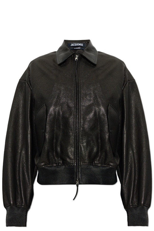 Jacquemus Leather jacket ‘Losange’