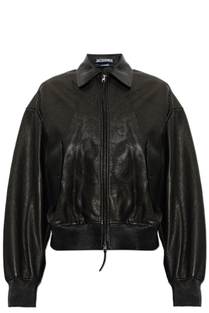 Leather jacket ‘Losange’