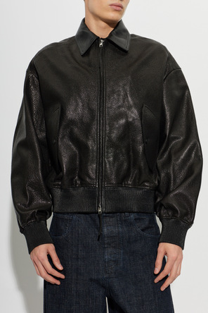 Jacquemus Leather jacket ‘Losange’