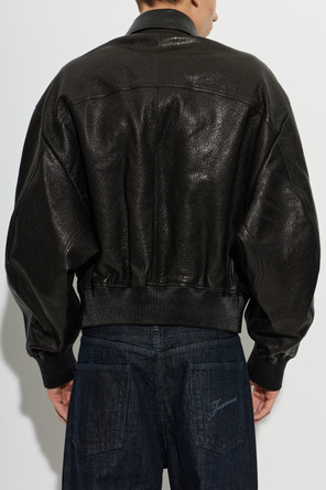 Jacquemus Leather jacket ‘Losange’