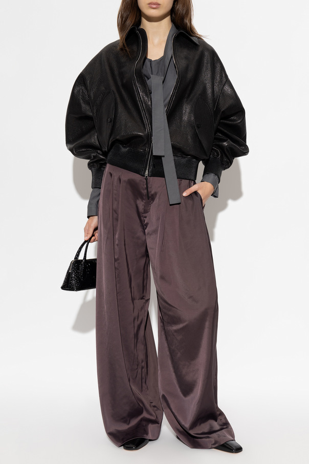 Jacquemus Skórzana Jacke „Losange“